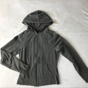 Lightweight Express Athletic Zip Up Gray Hoodie